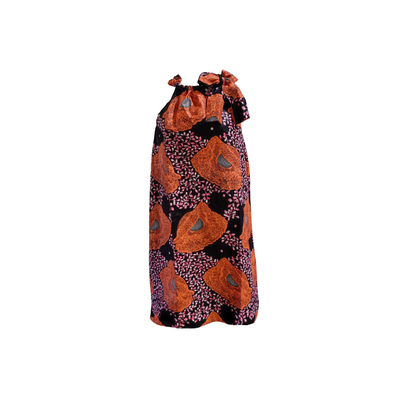 Vestido Curto - Orange Poppies Mwani Store